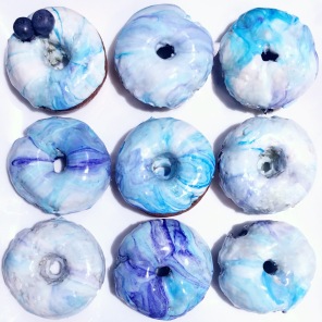 Blueberry Marble Donuts